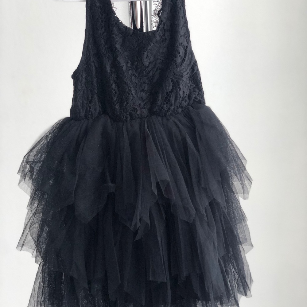 Black Lace Tutu Dress